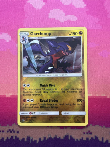 Pokemon Card Garchomp Ultra Prism Reverse Holo Rare 99/156 Near Mint