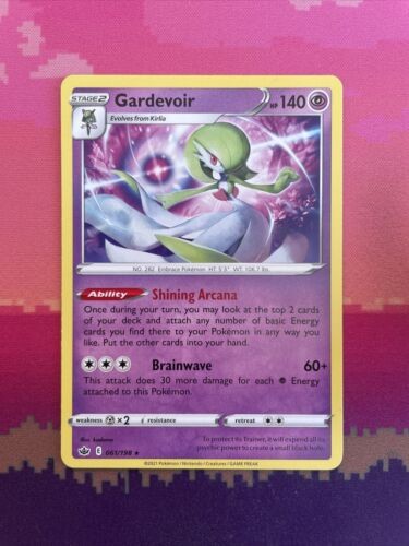 Pokemon Card Gardevoir Chilling Reign Non Holo Rare 061/198 Near Mint