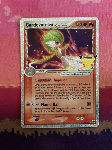 Pokemon Card Gardevoir EX 93/101 Celebrations 25th Anniversary Collection NM