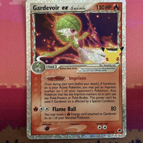 Pokemon Card Gardevoir EX 93/101 Celebrations 25th Anniversary Collection NM