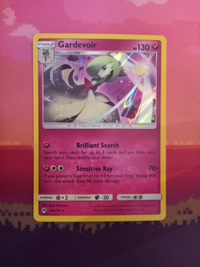 Pokemon Card Gardevoir Lost Thunder Holo Rare 141/214 Near Mint