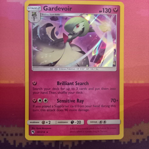 Pokemon Card Gardevoir Lost Thunder Holo Rare 141/214 Near Mint