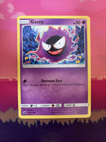 Pokemon Card Gastly Crimson Invasion Common 36/111 Near Mint