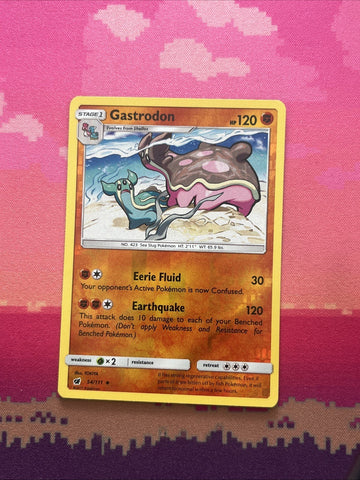 Pokemon Card Gastrodon Crimson Invasion Reverse Holo 54/111 Near Mint