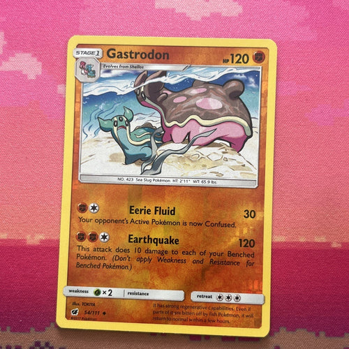 Pokemon Card Gastrodon Crimson Invasion Reverse Holo 54/111 Near Mint