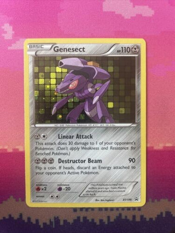 Pokemon Card Genesect XY196 Black Star Promo Holo Near Mint