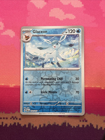 Pokemon Card Glaceon Temporal Forces Reverse Holo 054/167 Near Mint