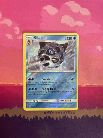 Pokemon Card Glalie Guardians Rising Reverse Holo Uncommon 32/145 Near Mint