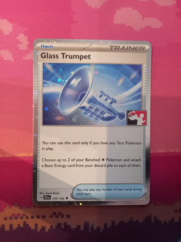 Pokemon Card Glass Trumpet Prize Pack Cosmo Holo 135/142 Near Mint