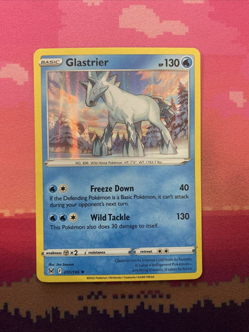 Pokemon Card Glastrier Lost Origin Holo Rare 051/196 Near Mint