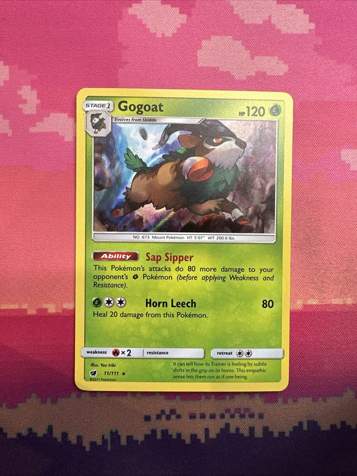 Pokemon Card Gogoat Crimson Invasion Holo Rare 11/111 Near Mint