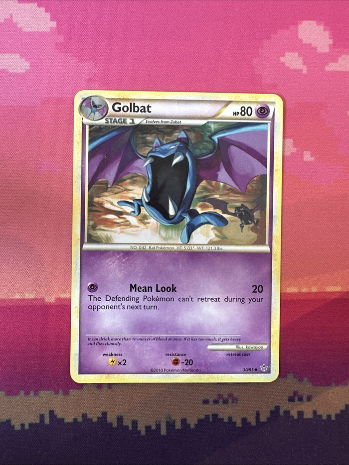 Pokemon Card Golbat Unleashed Uncommon 30/95 Near Mint