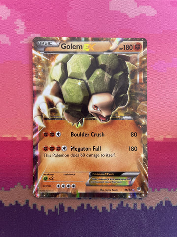 Pokemon Card Golem EX 46/83 Ultra Rare Half Art  Near Mint