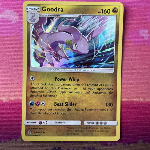 Pokemon Card Goodra Guardians Rising Holo Rare 96/145 Near Mint