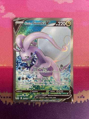 Pokemon Card Goodra V 187/196 Ultra Rare Lost Origin Near Mint