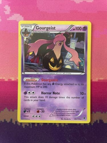 Pokemon Card Gourgeist Phantom Forces Holo Rare 45/119 Near Mint