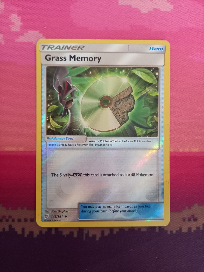 Pokemon Card Grass Memory Team Up Reverse Holo 143/181 Near Mint