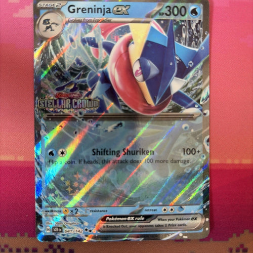 Pokemon Card Greninja EX Stellar Crown Stamped 041/142 Near Mint