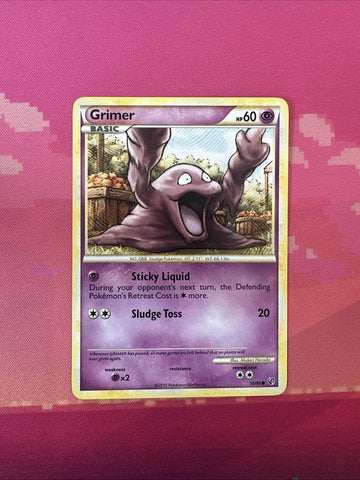 Pokemon Card Grimer Undaunted Common 50/90 Near Mint