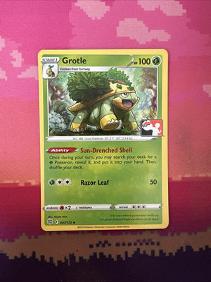 Pokemon Card Grotle Prize Pack Cosmo Holo 007/172 Near Mint