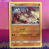 Pokemon Card Groudon Cosmic Eclipse Cracked Ice Holo Rare 113/236 Near Mint