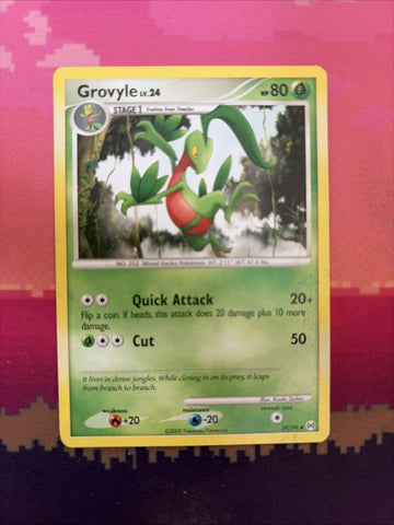 Pokemon Card Grovyle Arceus Uncommon 39/99 Near Mint