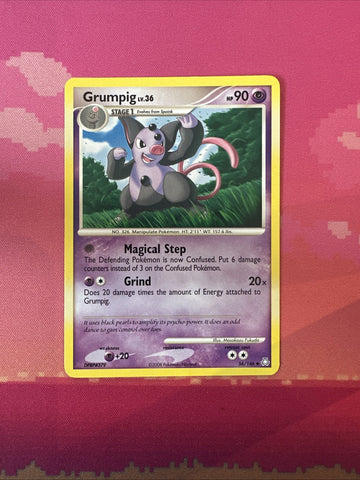 Pokemon Card Grumpig EX Legends Awakened Uncommon 56/146 Near Mint