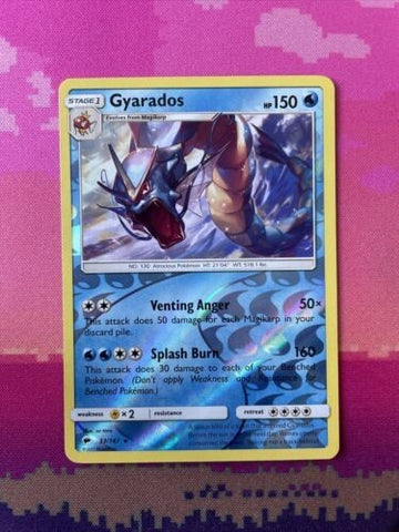 Pokemon Card Gyarados Burning Shadows Reverse Holo Rare 33/147 Near Mint