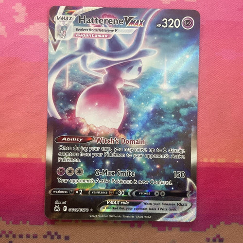 Pokemon Card Hatterene VMAX GG47/GG70 Crown Zenith Near Mint