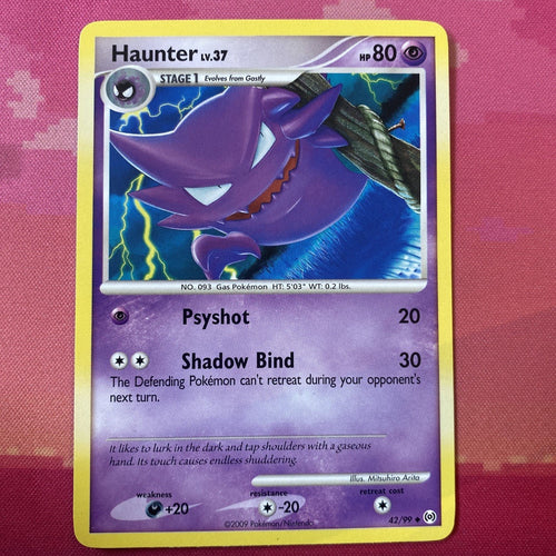 Pokemon Card Haunter Arceus Uncommon 42/99 Near Mint