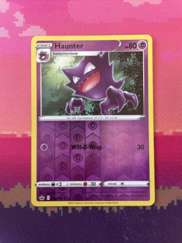 Pokemon Card Haunter Chilling Reign Reverse Holo 056/198 Near Mint
