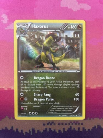 Pokemon Card Haxorus Breakthrough Holo Rare 111/162 Near Mint