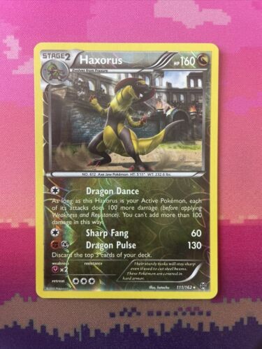 Pokemon Card Haxorus Breakthrough Reverse Holo Rare 111/162 Near Mint