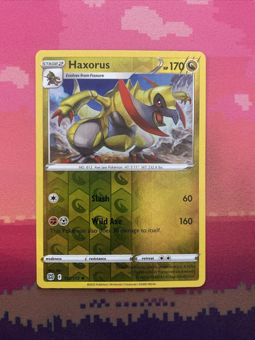 Pokemon Card Haxorus Brilliant Stars Reverse Holo Rare 112/172 NM