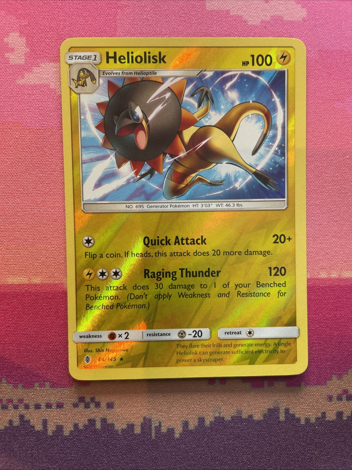 Pokemon Card Heliolisk Guardians Rising Reverse Holo Rare 44/145 Near Mint