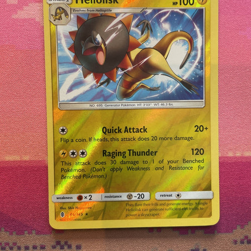 Pokemon Card Heliolisk Guardians Rising Reverse Holo Rare 44/145 Near Mint