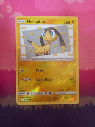 Pokemon card Helioptile 49/181 Reverse Holo Team Up Near Mint
