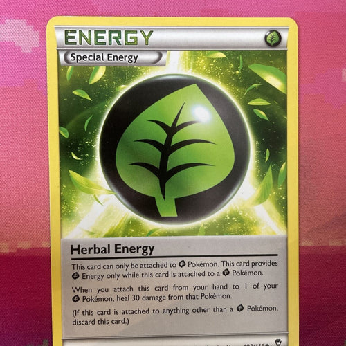 Pokemon Card Herbal Energy Furious Fists Uncommon 103/111 Near Mint