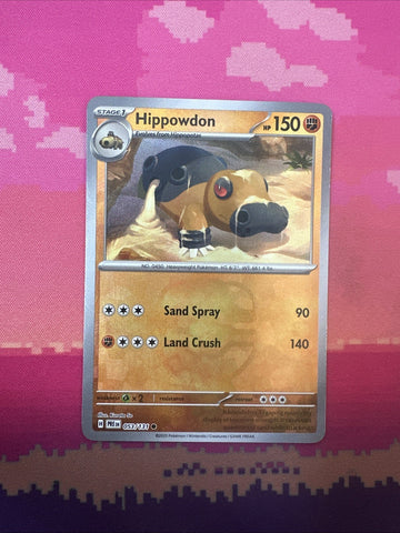 Pokemon Card Hippowdon Masterball Prismatic Evolutions 053/131 Near Mint