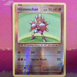 Pokemon Card Hitmonchan Evolutions Reverse Holo Rare 62/108 Near Mint