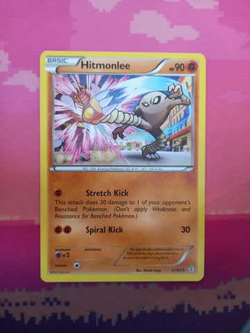 Pokemon Card Hitmonlee Generations Uncommon 47/83 Near Mint