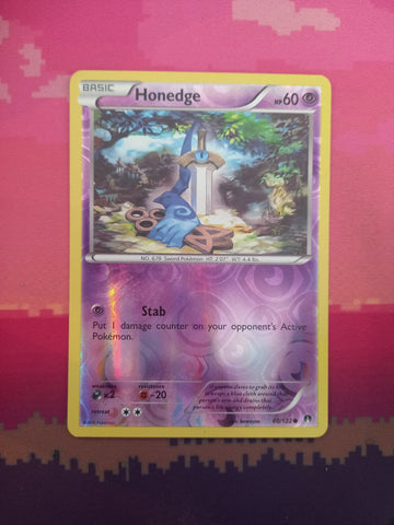 Pokemon Card Honedge Breakpoint Reverse Holo Common 60/122 Near Mint