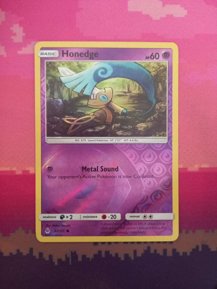 Pokemon Card Honedge Forbidden Light Reverse Holo Common 47/131 Near Mint