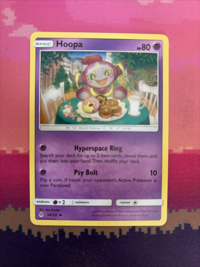 Pokemon Card Hoopa Forbidden Light Uncommon 54/131 Near Mint
