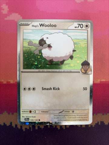 Pokemon Card Hop's Wooloo Journey Together Cosmo Holo 135/159 Near Mint