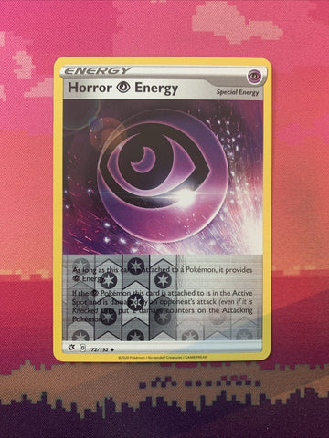 Pokemon Card Horror Energy Rebel Clash Reverse Holo 172/192 Near Mint