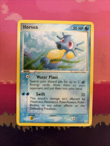 Pokemon Card Horsea EX Team Rocket Returns Common 58/109 Near Mint