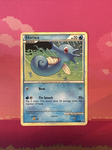 Pokemon Card Horsea Unleashed Common 49/95  NM
