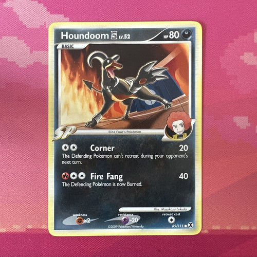 Pokemon Card Houndoom Rising Rivals Common 65/111 Near Mint