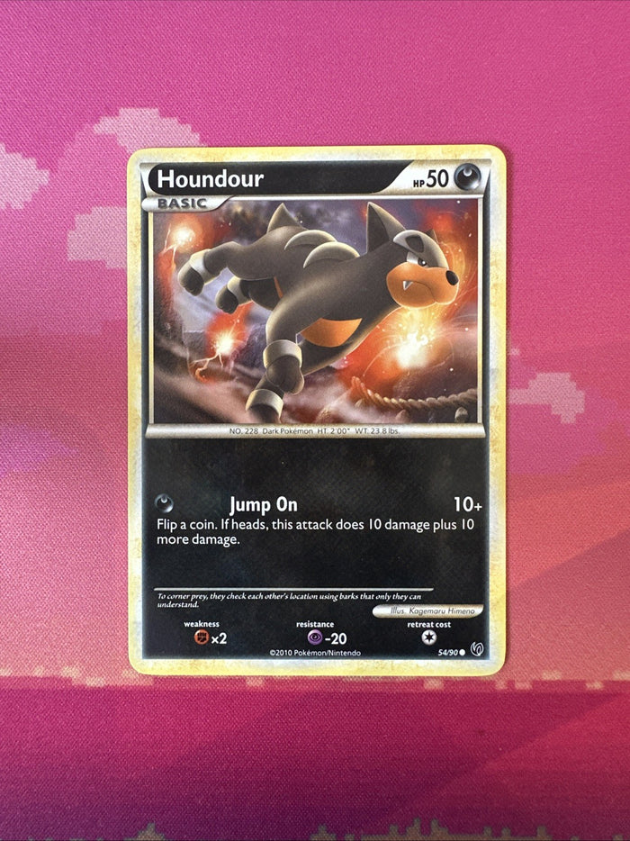 Pokemon Card Houndour Undaunted Common 54/90 Near Mint